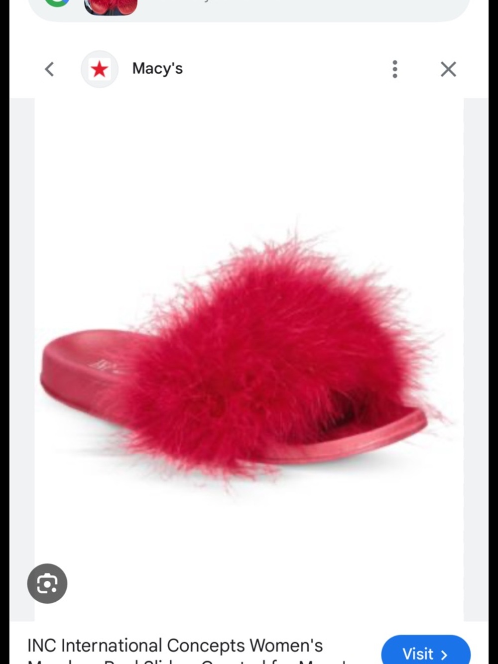 NWT INC International Concepts from Macys Women’s Real Feather Slide Slippers - Picture 3 of 6